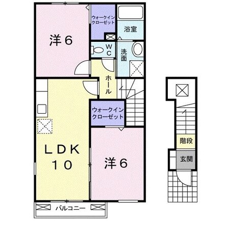 サンシャインＡの物件間取画像